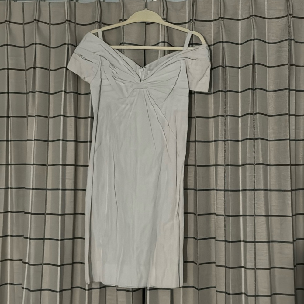 BCBG Silk Ice Blue Cocktail Dress